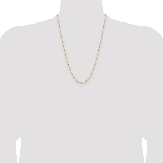 Leslie's 14K 1.4mm D/C Open Long Link Cable Chain