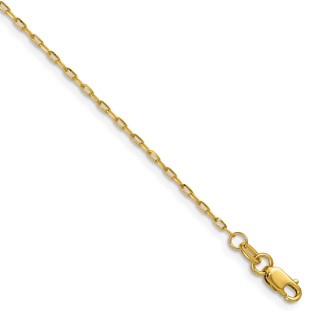 Leslie's 14K 1.4mm D/C Open Long Link Cable Chain