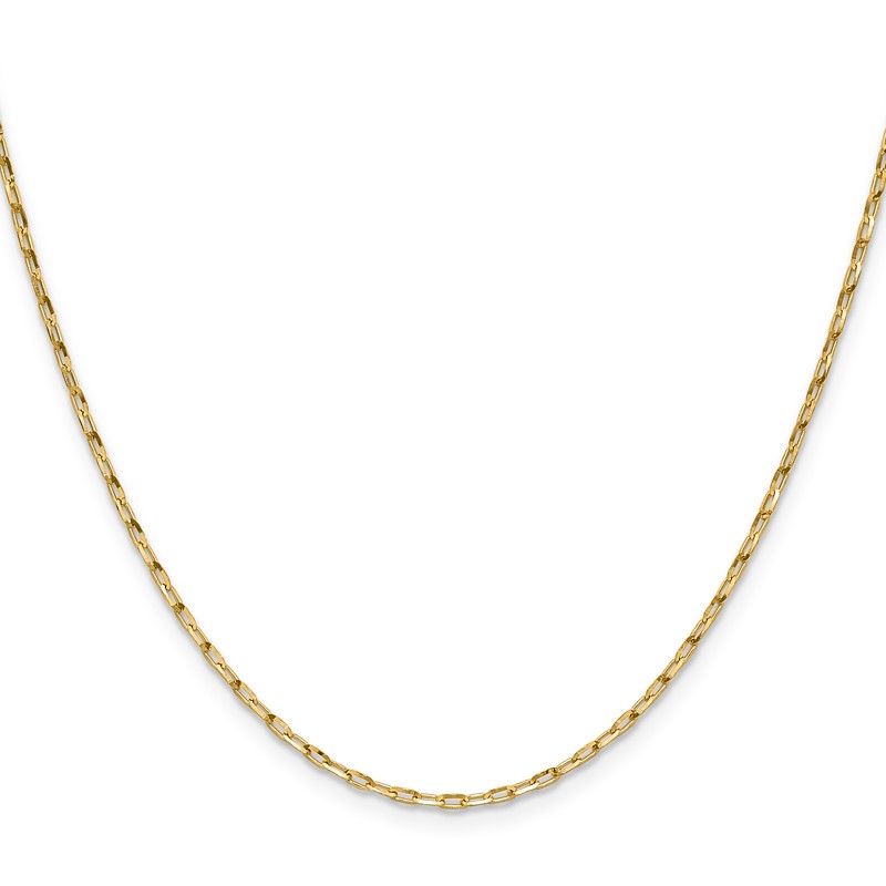 14K 1.75mm D/C Open Long Link Cable Chain
