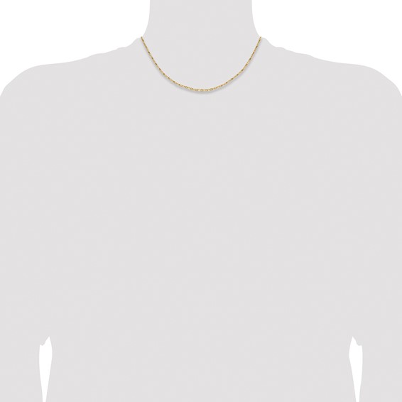 Leslie's 14K 1.75mm D/C Open Long Link Cable Chain