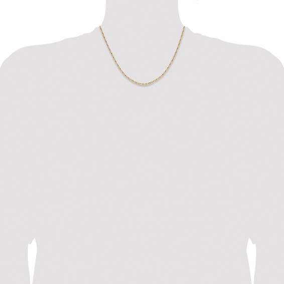 Leslie's 14K 1.75mm D/C Open Long Link Cable Chain