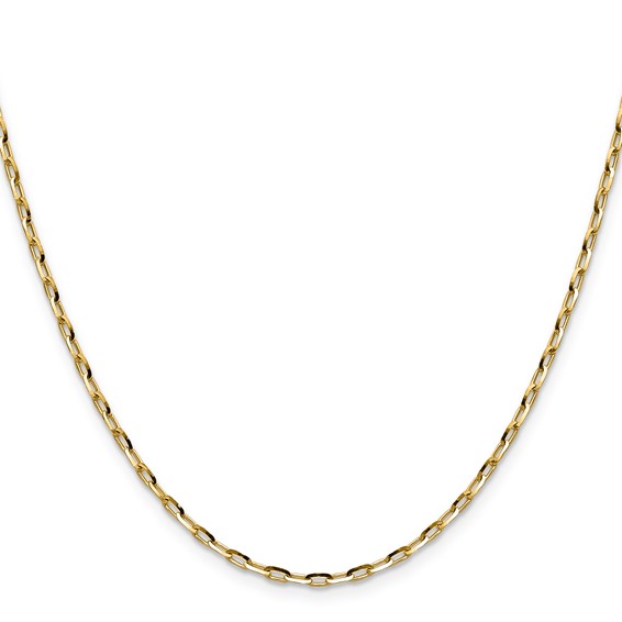 Leslie's 14K 2.3mm D/C Open Long Link Cable Chain