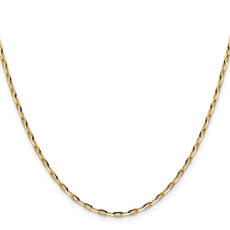 14K 2.3mm D/C Open Long Link Cable Chain