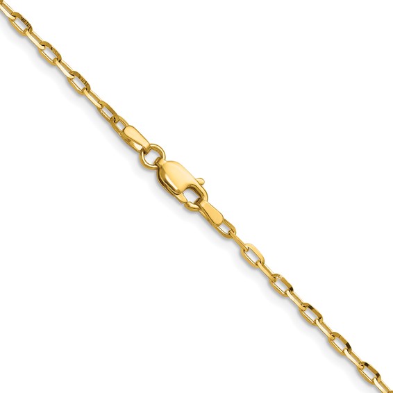 Leslie's 14K 2.3mm D/C Open Long Link Cable Chain