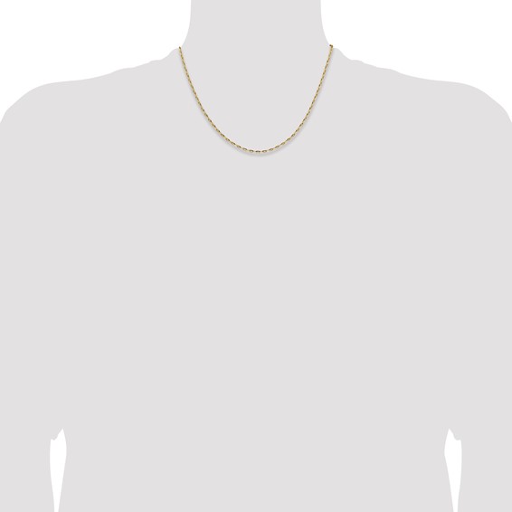 Leslie's 14K 2.3mm D/C Open Long Link Cable Chain