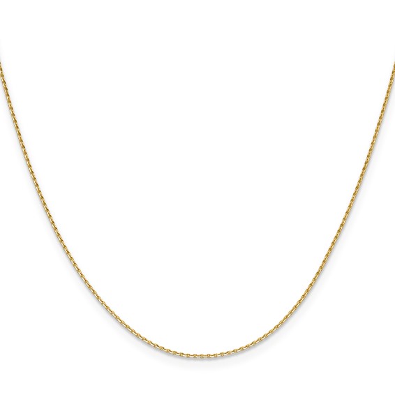 Leslie's 14K 1mm D/C Oval Link Chain