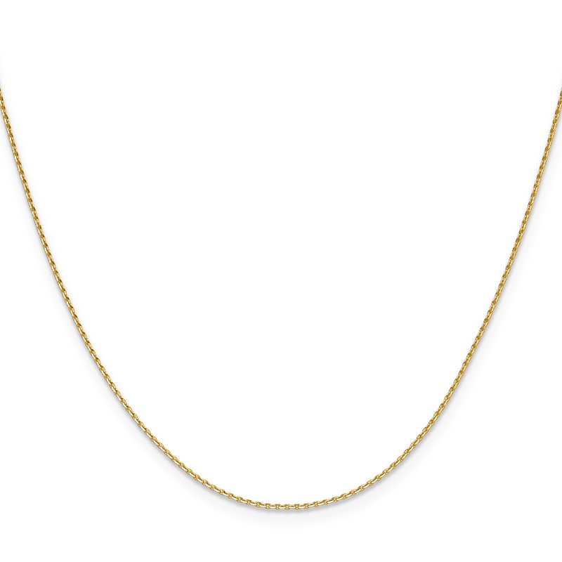 14K 1mm D/C Oval Link Chain