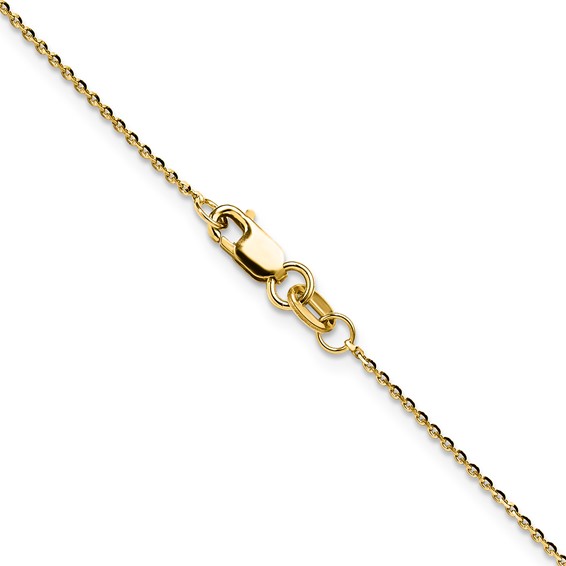 Leslie's 14K 1mm D/C Oval Link Chain