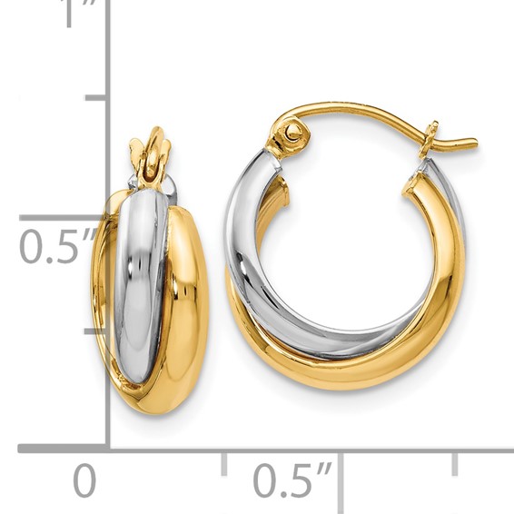 Leslie's Gold Polished Hoop Earrings
