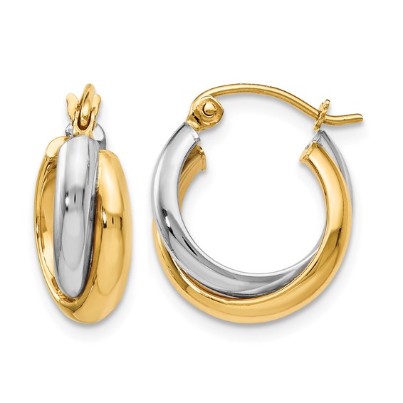 Leslie's Gold Polished Hoop Earrings