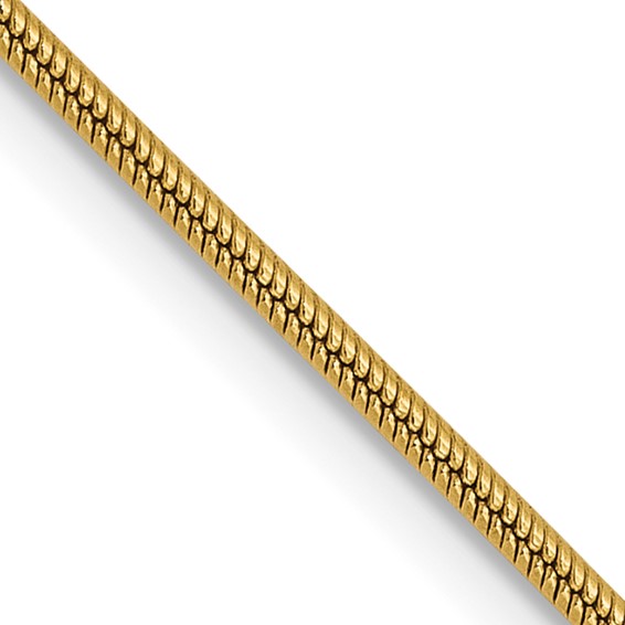 Leslie's 14K 1mm Round Snake Chain