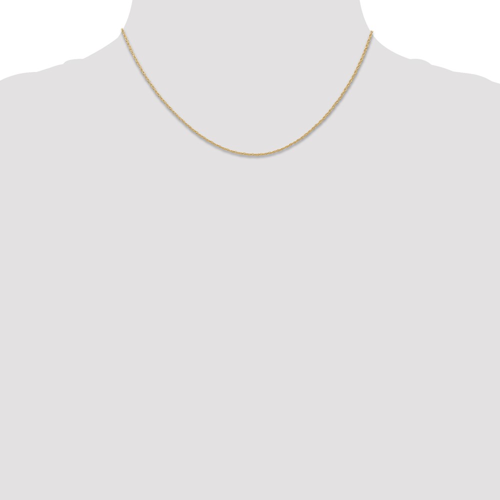 14K 16 inch Carded .7mm Cable Rope with Spring Ring Clasp Chain (7RY-16)