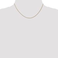 14K Yellow Gold Carded.7mm Cable Rope Chain with Spring Ring Clasp, 16" view 4