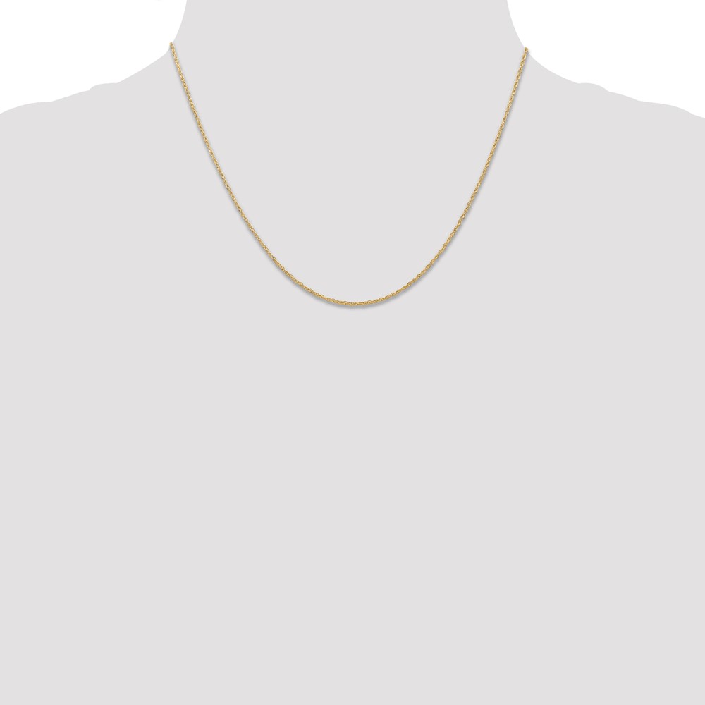 14K 18 inch Carded .7mm Cable Rope with Spring Ring Clasp Chain (7RY-18)