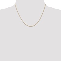 14K Yellow Gold Carded.7mm Cable Rope Chain with Spring Ring Clasp, 18" view 4