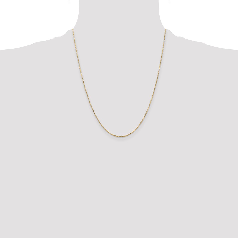 14K 22 inch Carded .7mm Cable Rope with Spring Ring Clasp Chain (7RY-22)