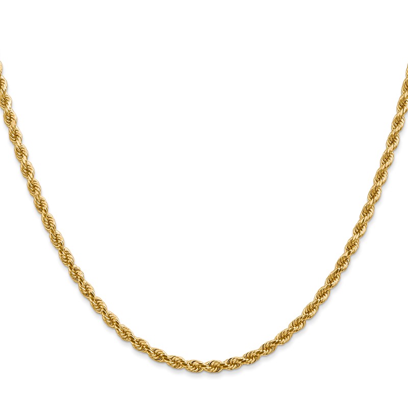 10K 2.75mm Diamond-Cut Rope Chain