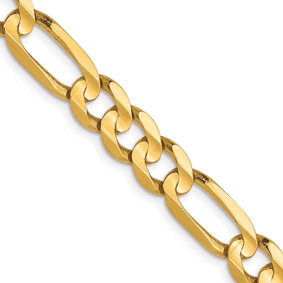 Leslie's 10K 6mm Concave Figaro Chain