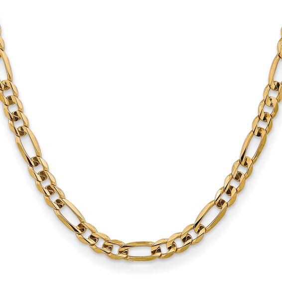 Leslie's 10K 7.5mm Concave Figaro Bracelet