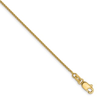 Leslie's 10K 1mm Spiga Chain Anklet
