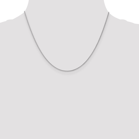 Leslie's 10K White Gold 1mm Spiga Chain