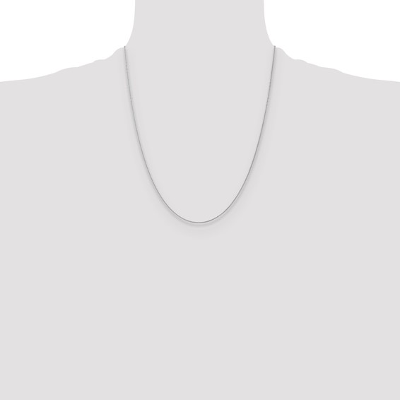 Leslie's 10k White Gold 1mm Spiga Chain