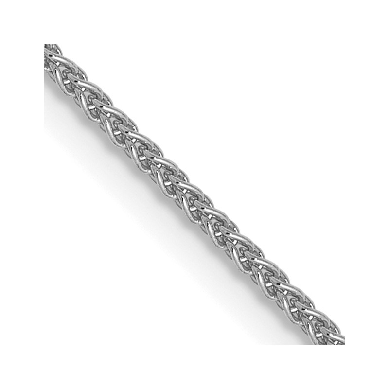 10K White Gold 1mm Spiga Chain