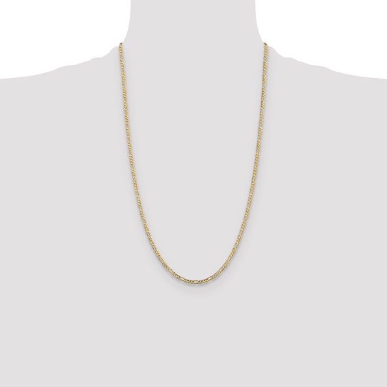 Leslie's 10k 3mm Concave Figaro Chain