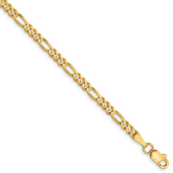Leslie's 10K 3mm Concave Figaro Chain