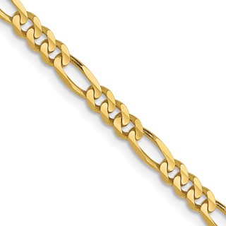Leslie's 10K 3mm Concave Figaro Chain