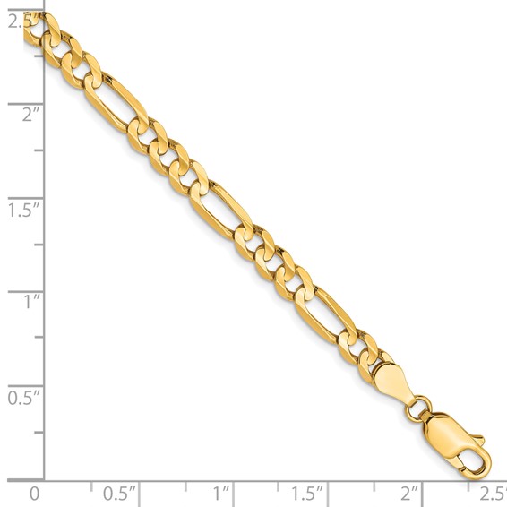 Leslie's 10K 4.5mm Concave Figaro Chain