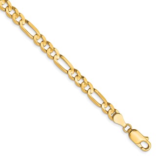 Leslie's 10K 4.5mm Concave Figaro Chain