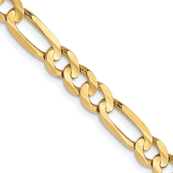 Leslie's 10K 4.5mm Concave Figaro Chain