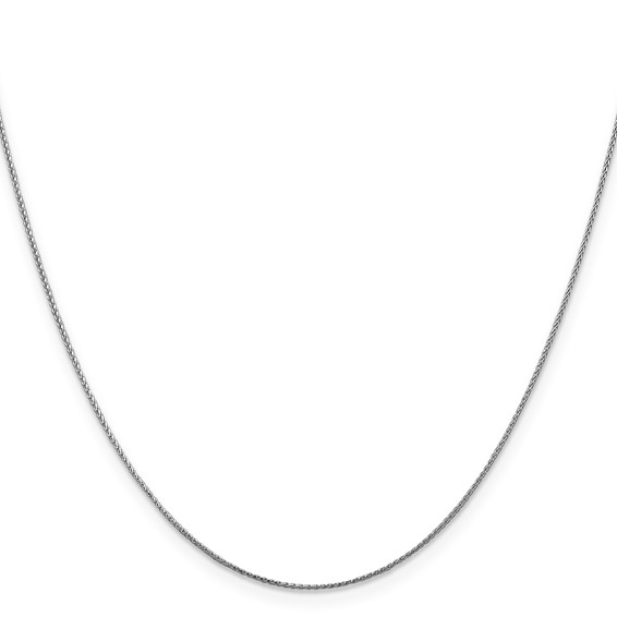 Leslie's 10K White Gold .65mm D/C Spiga Chain