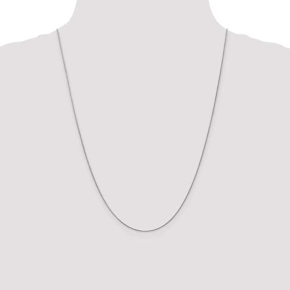 Leslie's 10K White Gold .65mm D/C Spiga Chain