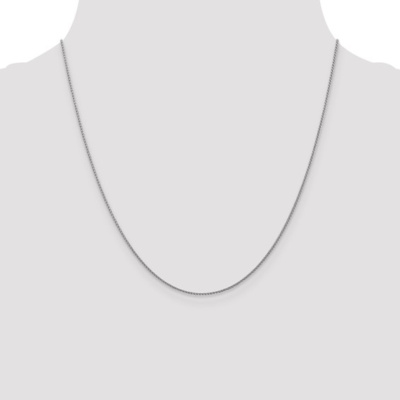 Leslie's 10K White Gold 1mm D/C Spiga Chain