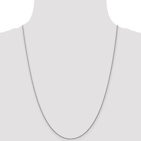 Leslie's 10K White Gold 1mm D/C Spiga Chain