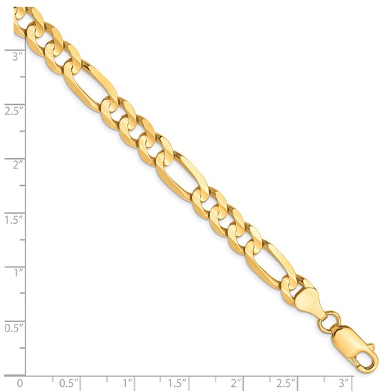 Leslie's 10K 6.75mm Concave Figaro Chain