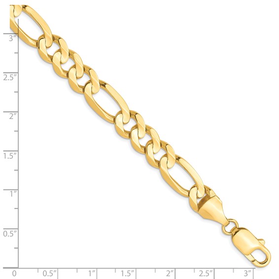 Leslie's 10K 8.75mm Concave Figaro Chain