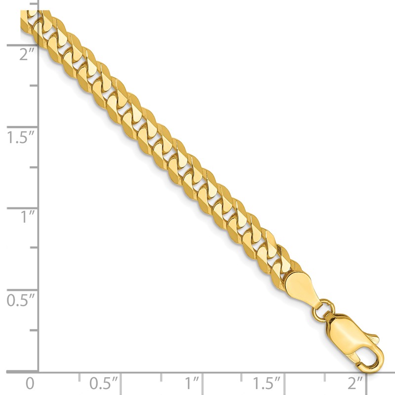 10K 4.6mm Flat Beveled Curb Chain
