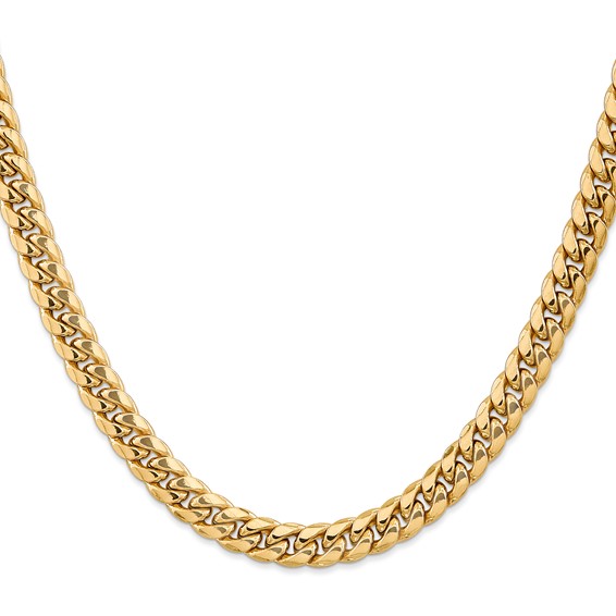 Leslie's 10K 7.3mm Semi-Solid Miami Cuban Chain
