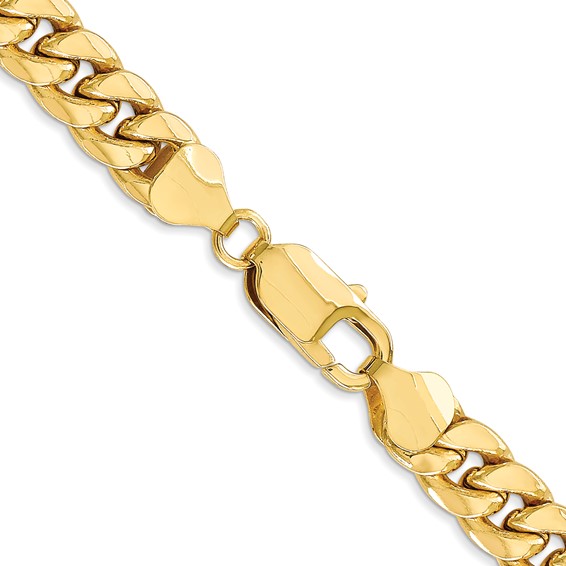 Leslie's 10K 7.3mm Semi-Solid Miami Cuban Chain