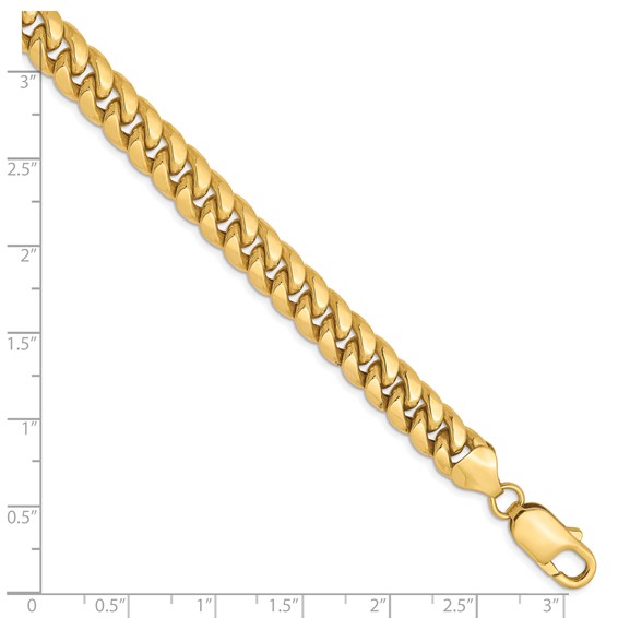 Leslie's 10K 7.3mm Semi-Solid Miami Cuban Chain
