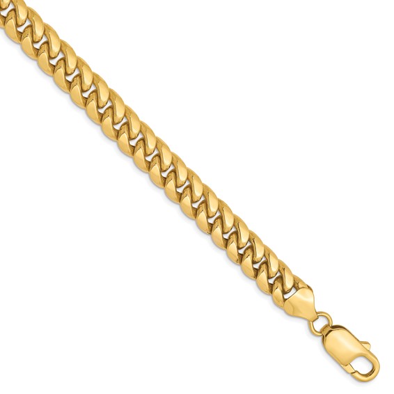 Leslie's 10K 7.3mm Semi-Solid Miami Cuban Chain