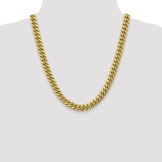 Leslie's 10K Semi-Solid 9.3mm Miami Cuban Chain