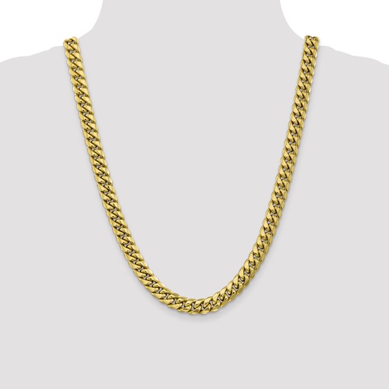 Leslie's 10K Semi-Solid 9.3mm Miami Cuban Chain