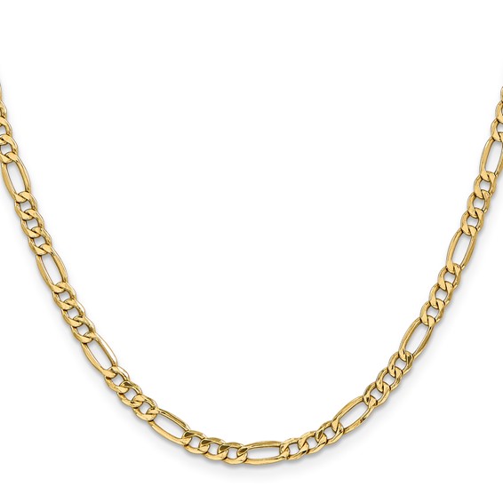 Leslie's 10K 4.75mm Semi-Solid Figaro Chain