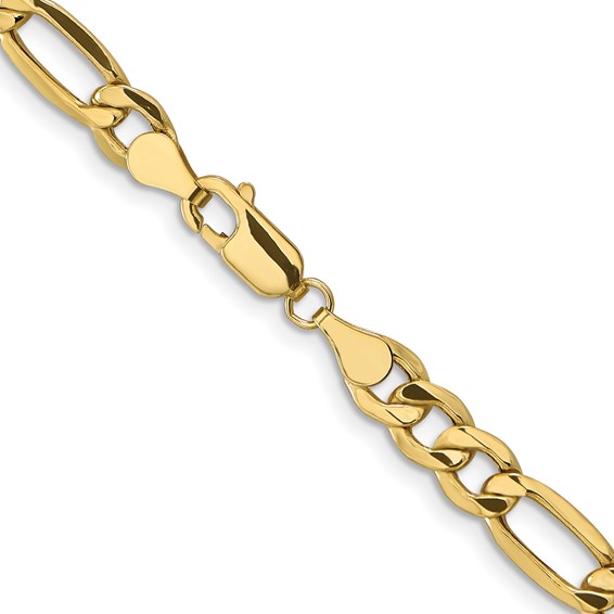 Leslie's 10K 6.6mm Semi-Solid Figaro Chain