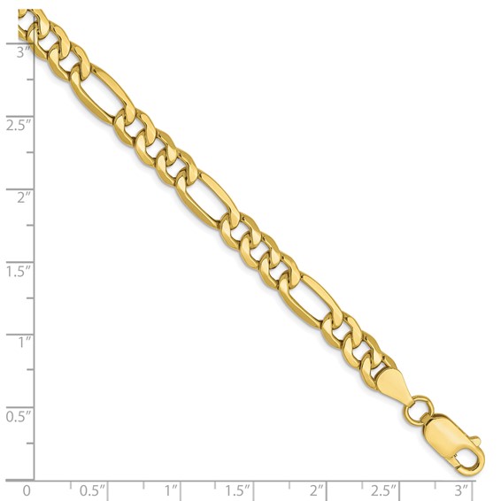 Leslie's 10K 6.6mm Semi-Solid Figaro Chain