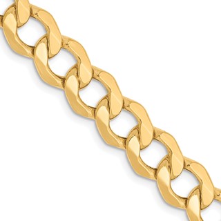 Leslie's 10K 7mm Semi-Solid Curb Chain